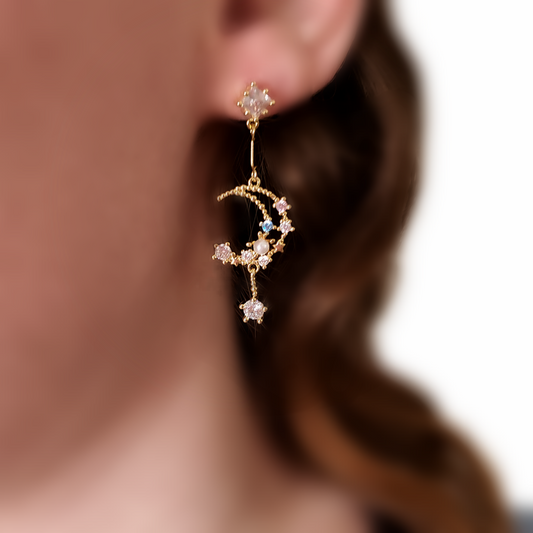 Dazzle Moon Earrings